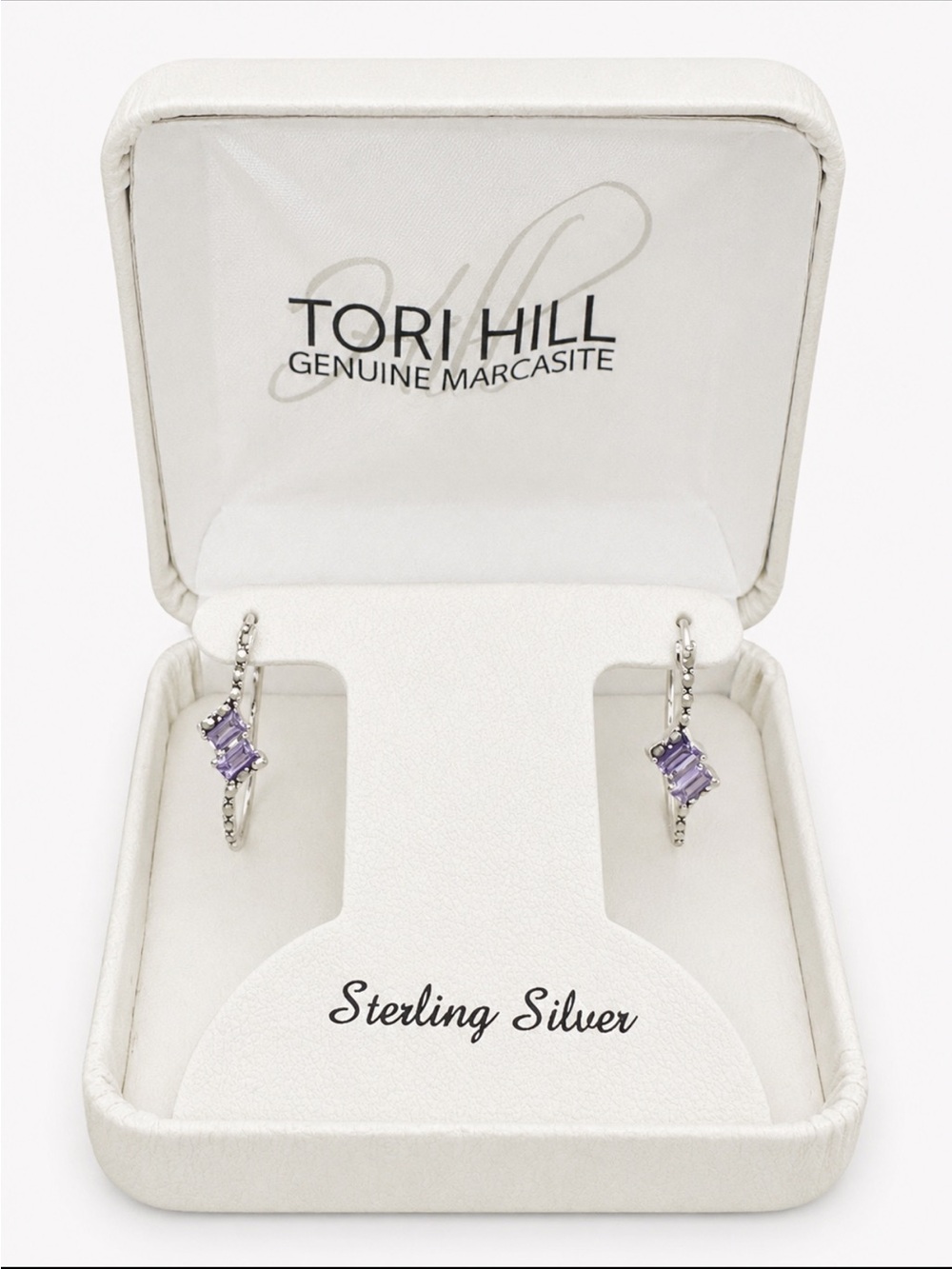 Tori Hill Genuine Marcasite Sterling Silver Earrings